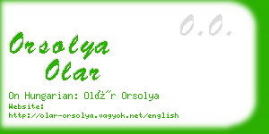 orsolya olar business card